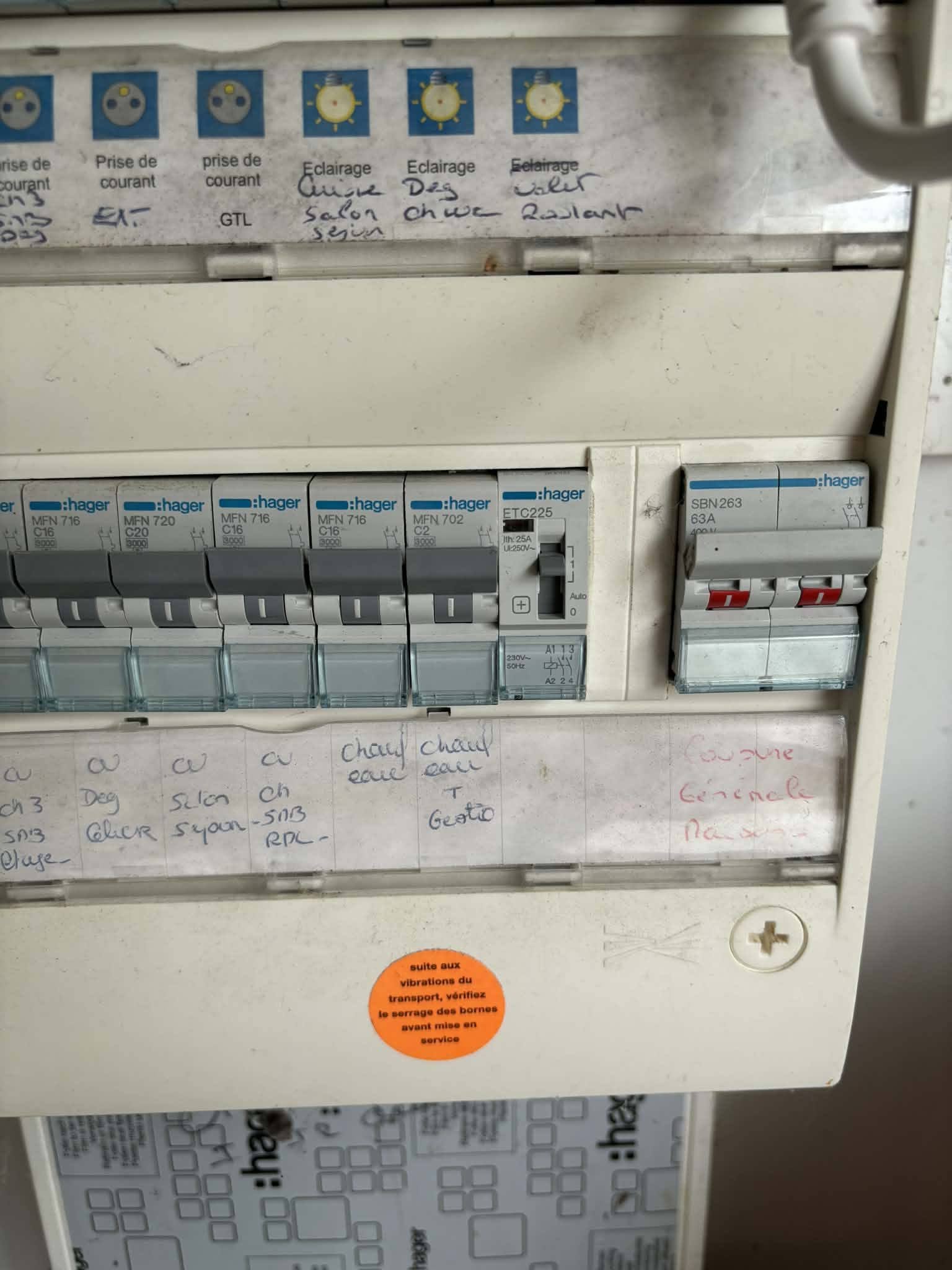 Dépannage d'un tableau électrique à Muides