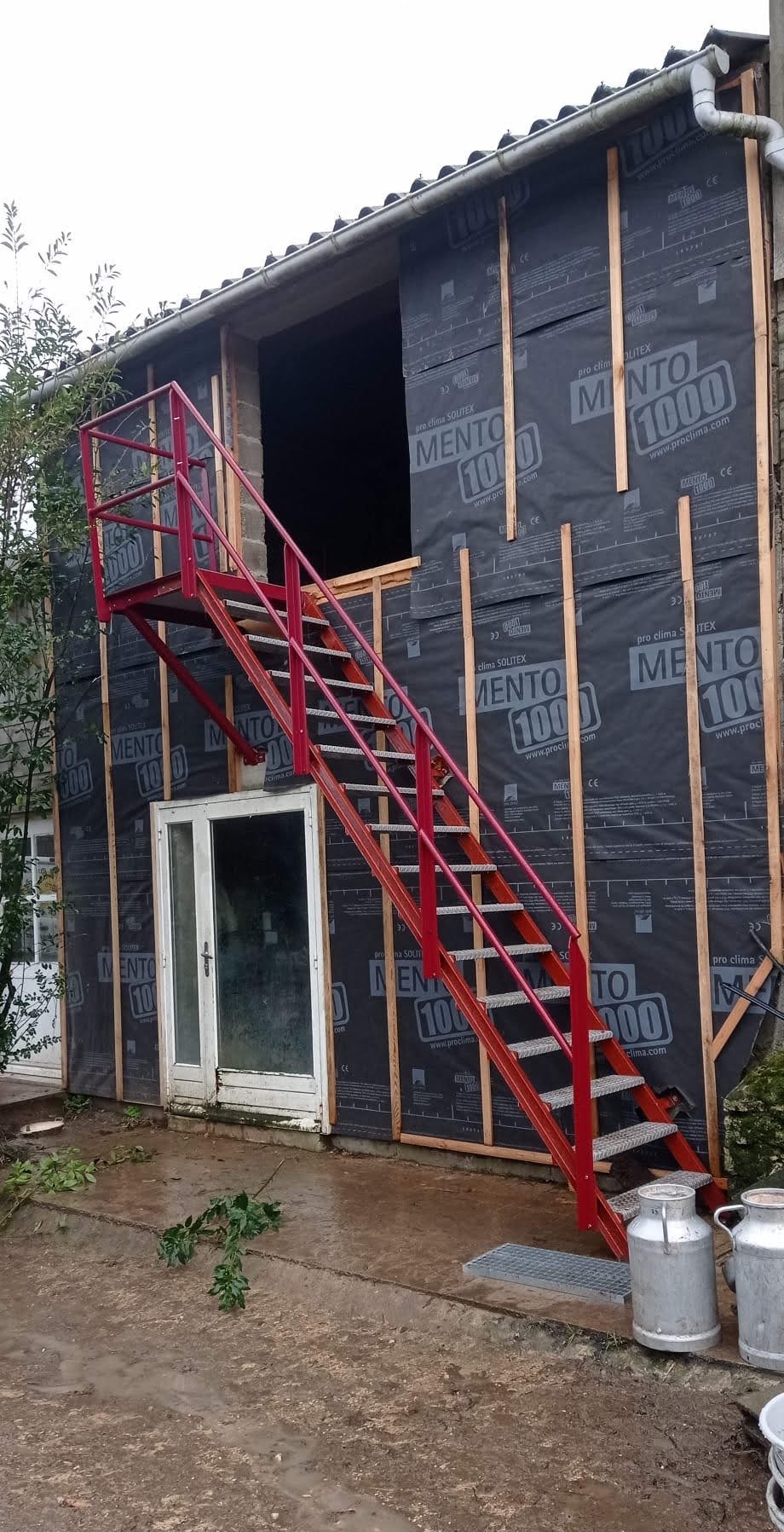Réalisation d'un escalier métallique sur mesure